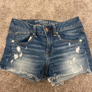 american eagle midi shorts size 4